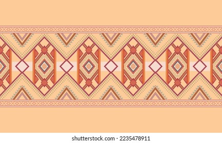 Resumen de diseño de patrones étnicos geométricos para ropa, tela, fondo, papel pintado, envoltura, batik. Ropa de púxel, estilo bordado. Textura vectorial tribal.