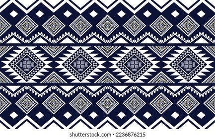 Resumen de diseño de patrones étnicos geométricos para ropa, tela, fondo, papel pintado, envoltura, batik. Ropa de púxel, estilo bordado. Textura vectorial tribal.