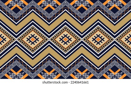 Resumen de diseño de patrones étnicos geométricos para ropa, tela, fondo, papel pintado, envoltura, batik. Ropa de púxel, estilo bordado. Textura vectorial tribal.