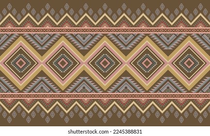 Resumen de diseño de patrones étnicos geométricos para ropa, tela, fondo, papel pintado, envoltura, batik. Ropa de púxel, estilo bordado. Textura vectorial tribal.