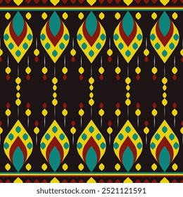 Abstract geometric ethnic pattern design. Aztec fabric carpet mandala ornament ethnic chevron textile decoration wallpaper. Tribal boho native ethnic turkey traditional embroidery vector background