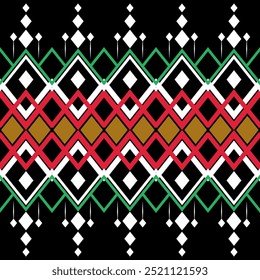 Abstract geometric ethnic pattern design. Aztec fabric carpet mandala ornament ethnic chevron textile decoration wallpaper. Tribal boho native ethnic turkey traditional embroidery vector background