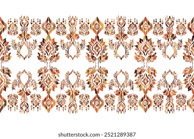 Diseño de patrón étnico geométrico Abstractas para fondo, alfombra, Fondo de pantalla, ropa, envoltura, tela. "Este contenido se creó utilizando herramientas y software de dibujo de Vector, no generado por IA"