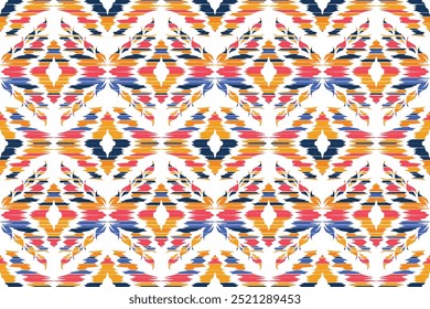 Abstract Geometric Ethnic Pattern design for background, carpet, wallpaper, clothes, wrapping, fabric."This content was created using vector drawing tools and software, not generated by AI"