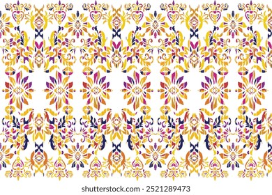 Abstract Geometric Ethnic Pattern design for background, carpet, wallpaper, clothes, wrapping, fabric."This content was created using vector drawing tools and software, not generated by AI"