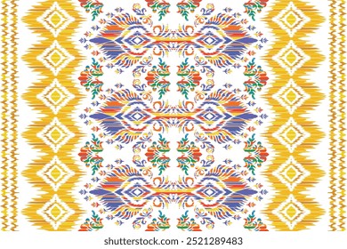Abstract Geometric Ethnic Pattern design for background, carpet, wallpaper, clothes, wrapping, fabric."This content was created using vector drawing tools and software, not generated by AI"