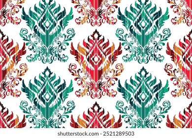 Abstract Geometric Ethnic Pattern design for background, carpet, wallpaper, clothes, wrapping, fabric."This content was created using vector drawing tools and software, not generated by AI"