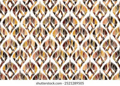 Abstract Geometric Ethnic Pattern design for background, carpet, wallpaper, clothes, wrapping, fabric."This content was created using vector drawing tools and software, not generated by AI"