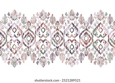 Abstract Geometric Ethnic Pattern design for background, carpet, wallpaper, clothes, wrapping, fabric."This content was created using vector drawing tools and software, not generated by AI"