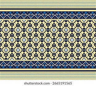 Abstrakte geometrische ethnische Muster Design für Kleidung, Stoff, Hintergrund, Tapete, Verpackung, Batik. Strickwaren, Stickerei Stil. Tribal Vektor Textur.Aztec geometrische Kunst Ornament Print.