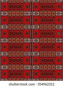 Abstract geometric ethnic pattern design for background or wallpaper.