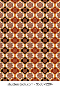 Abstract geometric ethnic pattern design for background or wallpaper.