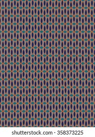 Abstract geometric ethnic pattern design for background or wallpaper.