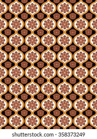 Abstract geometric ethnic pattern design for background or wallpaper.