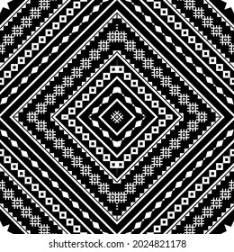 Abstract, geometric ethnic pattern seamless flower color oriental. Background, Design for fabric, curtain, wallpaper, clothing, wrapping, Batik, vector illustration ,carpet.