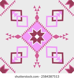 Abstract Geometric ethnic pattern. Seamless 