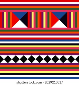 Abstract Geometric ethnic pattern traditional Design for background, carpet, wallpaper, clothing, wrapping, batik, fabric