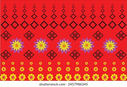 The abstract geometric ethnic pattern of traditional style. American fabric,African fabric Embroidery style,
Design for carpet curtains, texture ,background, backdrop,wallpaper, clothing, wrapping, Ba