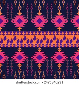 El patrón étnico geométrico abstracto del estilo tradicional. Tela americana, tela africana estilo del bordado,
Diseño para cortinas de alfombra, textura, fondo, fondo, Fondo de pantalla, ropa, envoltura