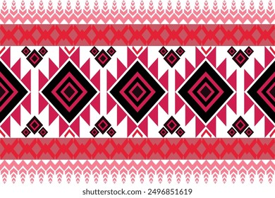 The abstract geometric ethnic pattern of traditional style. American fabric, African fabric Embroidery style,
Design for carpet curtains, texture ,background, backdrop, wallpaper, clothing, wrapping