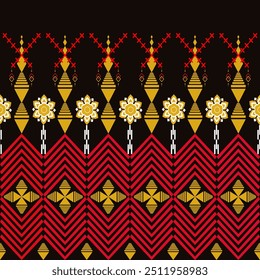 The abstract geometric ethnic pattern of traditional style. American fabric,African fabric Embroidery style,
Design for carpet curtains, texture ,background, backdrop,wallpaper, clothing, wrapping, Ba