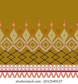 The abstract geometric ethnic pattern of traditional style. American fabric,African fabric Embroidery style,
Design for carpet curtains, texture ,background, backdrop,wallpaper, clothing, wrapping, Ba