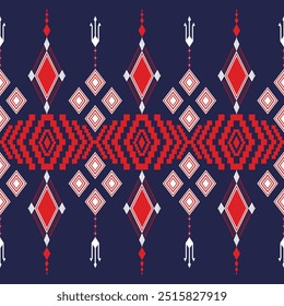 The abstract geometric ethnic pattern of traditional style. American fabric,African fabric Embroidery style,
Design for carpet curtains, texture ,background, backdrop,wallpaper, clothing, wrapping, Ba