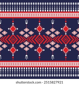 The abstract geometric ethnic pattern of traditional style. American fabric,African fabric Embroidery style,
Design for carpet curtains, texture ,background, backdrop,wallpaper, clothing, wrapping, Ba