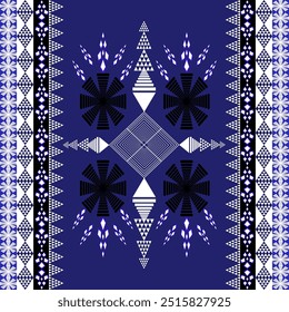 The abstract geometric ethnic pattern of traditional style. American fabric,African fabric Embroidery style,
Design for carpet curtains, texture ,background, backdrop,wallpaper, clothing, wrapping, Ba