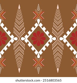 The abstract geometric ethnic pattern of traditional style. American fabric,African fabric Embroidery style,
Design for carpet curtains, texture ,background, backdrop,wallpaper, clothing, wrapping, Ba