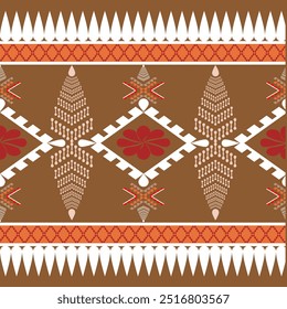 The abstract geometric ethnic pattern of traditional style. American fabric,African fabric Embroidery style,
Design for carpet curtains, texture ,background, backdrop,wallpaper, clothing, wrapping, Ba