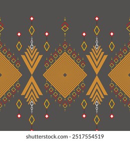 The abstract geometric ethnic pattern of traditional style. American fabric,African fabric Embroidery style,
Design for carpet curtains, texture ,background, backdrop,wallpaper, clothing, wrapping, Ba