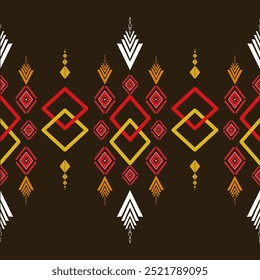 The abstract geometric ethnic pattern of traditional style. American fabric,African fabric Embroidery style,
Design for carpet curtains, texture ,background, backdrop,wallpaper, clothing, wrapping, Ba