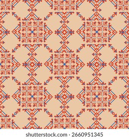 The abstract geometric ethnic pattern of traditional style.American fabric, Africa fabric.
Design for carpet,curtains,texture,background, backdrop,wallpaper,clothing and wrapping.