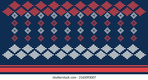 Abstract geometric ethnic patterns. Thai style. Design for background, wallpaper, fabric, textile.