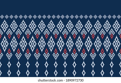 Abstrakte geometrische ethnische Muster. Stammesvektor. Traditioneller thailändischer Stil. Design für Hintergrund, Tapete, Stoff, Textilien.