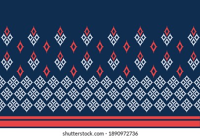 Abstract geometric ethnic patterns. Tribal vector. Traditional Thai style. Design for background, wallpaper, fabric, textile.