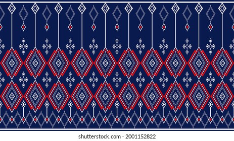 Abstract geometric ethnic patterns. Tribal vector. Traditional Thai style.