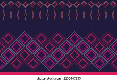 Abstract geometric ethnic patterns.  Tribal vector.  Traditional Thai style.  Design for background, wallpaper, fabric, textile.vector