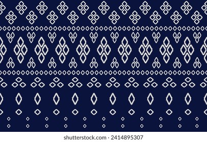 Abstract geometric ethnic patterns. Tribal vector. Traditional Thai style. Design for background, wallpaper, fabric, textile. pattern color dark and white.
