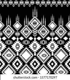 Abstract Geometric Ethnic Saemlass Patterns Design for Background or Wallpaper.
