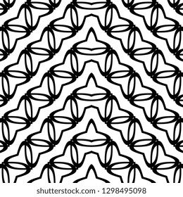 abstract geometric ethnic seamless pattern with checkered tile shape lines background