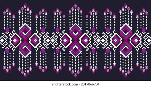 Abstract Geometric Ethnic Seamless pattern design for background or wallpaper EP3.Design for background, carpet, wallpaper, clothing, wrapping, Batik, fabric.