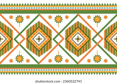 Abstract geometric ethnic seamless pattern background for wrapping, fabric, pillow, clothing, carpet, wallpaper, batik, illustration, print, curtain
