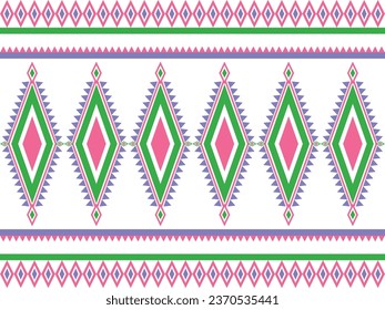 Abstract geometric ethnic seamless pattern background for wrapping, fabric, pillow, clothing, carpet, wallpaper, batik, illustration, print, curtain
