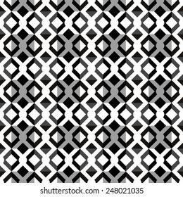 Abstract geometric ethnic seamless pattern in gray colors. Repeating monochrome background texture 