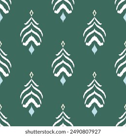 Abstract Geometric ethnic seamless pattern, Traditional fabric design , Design for background or wallpaper, fabric, Vector illustration Vector 10