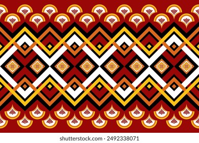 Abstractas patrón geométrico étnico sin fisuras. Estilo de tela de patrón étnico geométrico. Diseño de patrón étnico geométrico para la ropa, textil, envoltura, fondo, Fondo de pantalla, alfombra, bordado