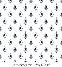 Abstract Geometric ethnic seamless pattern, Traditional fabric design , Design for background or wallpaper, fabric, Vector illustration Vector 10