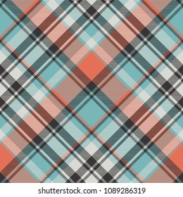 Abstract geometric fabric texture seamless pattern. Vector illustration.